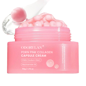 Crème en capsules de collagène rose PDRN ADN de saumon à marque privée avec vitamine C pour un teint uniforme, éclat et hydratation - Product Image 1