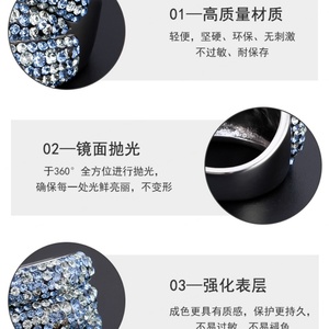 Women's Shiny Stainless Steel Engagement Wedding <b>Ring</b> Paved CZ Zircon Fashion Jewelry Finger <b>Ring</b> - Product Image 5