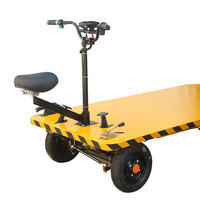 Carretilla Eléctrica para Transporte de Palés, Carro Plano Eléctrico para Obras de Construcción, Carretilla de Plataforma Automática