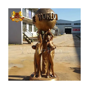 Décoration de jardin extérieur en laiton de taille personnalisée <span class=keywords><strong>Le</strong></span> <span class=keywords><strong>monde</strong></span> <span class=keywords><strong>est</strong></span> <span class=keywords><strong>à</strong></span> vous Statue en bronze <span class=keywords><strong>Le</strong></span> <span class=keywords><strong>monde</strong></span> <span class=keywords><strong>est</strong></span> <span class=keywords><strong>à</strong></span> vous Statue pleine grandeur <span class=keywords><strong>à</strong></span> vendre - Product Image 2