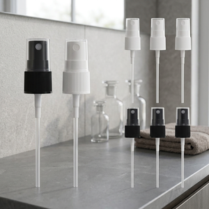Promotion : Pompe pulvérisatrice anti-déversement avec capuchon disque 18/410 20/410 24/410 Blanc Noir pour flacon plastique - Product Image 3