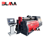 Système de cintrage de plaques CNC intelligent W12 12*2000, machine de cintrage de plaques CNC à 4 rouleaux pour le traitement des métaux, machine à rouleaux