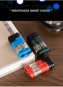 HL03 Three Fires <strong>Torch</strong> <strong>Lighter</strong> with Cigar Cutter Flameless <strong>Custom</strong> Cigar Cigarette <strong>Lighter</strong> Strong Windproof - Product Image 5