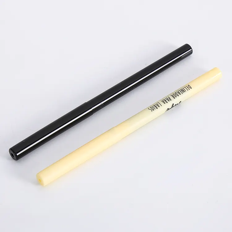 Göz ve dudak kullanımı kalemtıraş kalem ahşap kalem benzer boş plastik kozmetik kaş kalemi