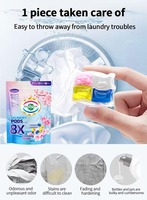 Gel nettoyant ménager 4-en-1 écologique Détergent à lessive et capsules pour vêtements avec parfum prolongé Jetable OEM/ODM