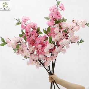 Ramas de Flores de Cerezo Artificiales de Alta Calidad de 94 cm, Flores de <span class=keywords><strong>Primavera</strong></span> de Seda en Blanco, Rosa, Amarillo y Azul - Product Image 1