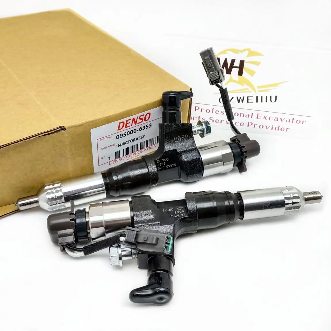 Hino j05e motor parçaları için 0950006353 095000-6353 23670-e0050 yakıt enjektörü