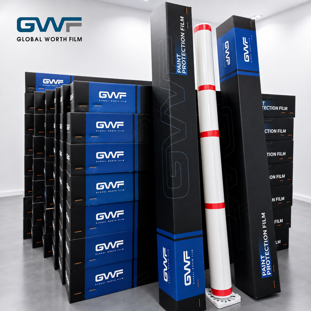 High Gloss PPF 7.5mil 8.5mil Car Paint Protection Film TPU Roll Anti Yellowing Hydrophobic Automotive Styling