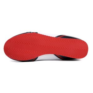 Chaussures de lutte et de boxe Coexistence noires, rouges et blanches pour hommes, avec empeigne en mesh et semelle en caoutchouc, toutes saisons - Product Image 4