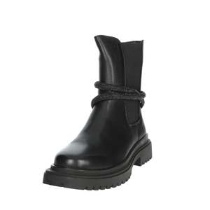 Bottines plates pour femme Manufacture D'Essai, style Chelsea noir avec panneaux latéraux élastiques et semelle épaisse - Product Image 6