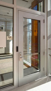 Certificate Hotel Fire Rated Escape Exit <strong>Door</strong> with Glass Canada Interior Swing Finished - Product Image 3