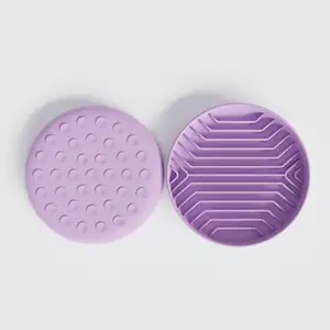 ZMaker Silicone Slow Feeder Dog Bowls With Suction Cups Rounded Cat Dog Bowl Products Stop Swallowing Non-Slip