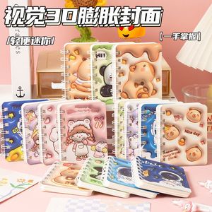 A7 Spiral Bound Mini Notebook PP Cover Lamination Printing Portable Gift <b>Notepad</b> - Product Image 5