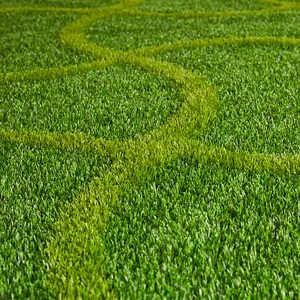 Grama 3D padrão popular para jardim ao ar livre tapete artificial gramado retangular retalhos logotipo personalizado gramado sintético