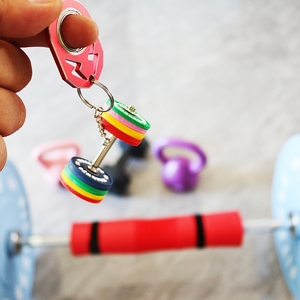 Có thể điều chỉnh lục giác quả tạ Quà Tặng Neoprene quả tạ DIY llaveros DIY bê tông quả tạ <span class=keywords><strong>Barbell</strong></span> thể thao kim loại <span class=keywords><strong>Barbell</strong></span> Keychain - Product Image 4