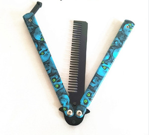 Peine Plegable Portátil para Barba y Bigote de Acero Inoxidable, Peine de Práctica con Pivote Metálico para el Cuidado Diario - Product Image 6