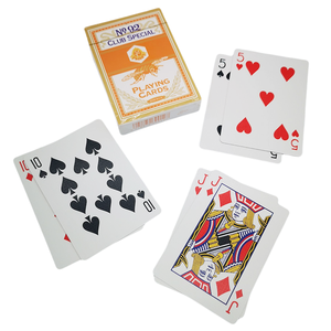 Plastic and paper blank sublimation custom design card game playing cards with box printing pvc poker cards