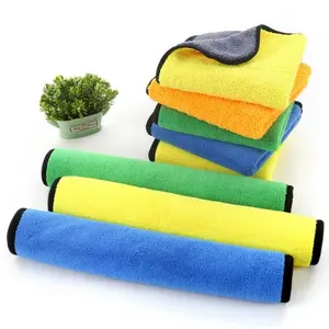 High Quality Solid Color Microfiber Cleaning And Polishing Car Dust Clean Towel