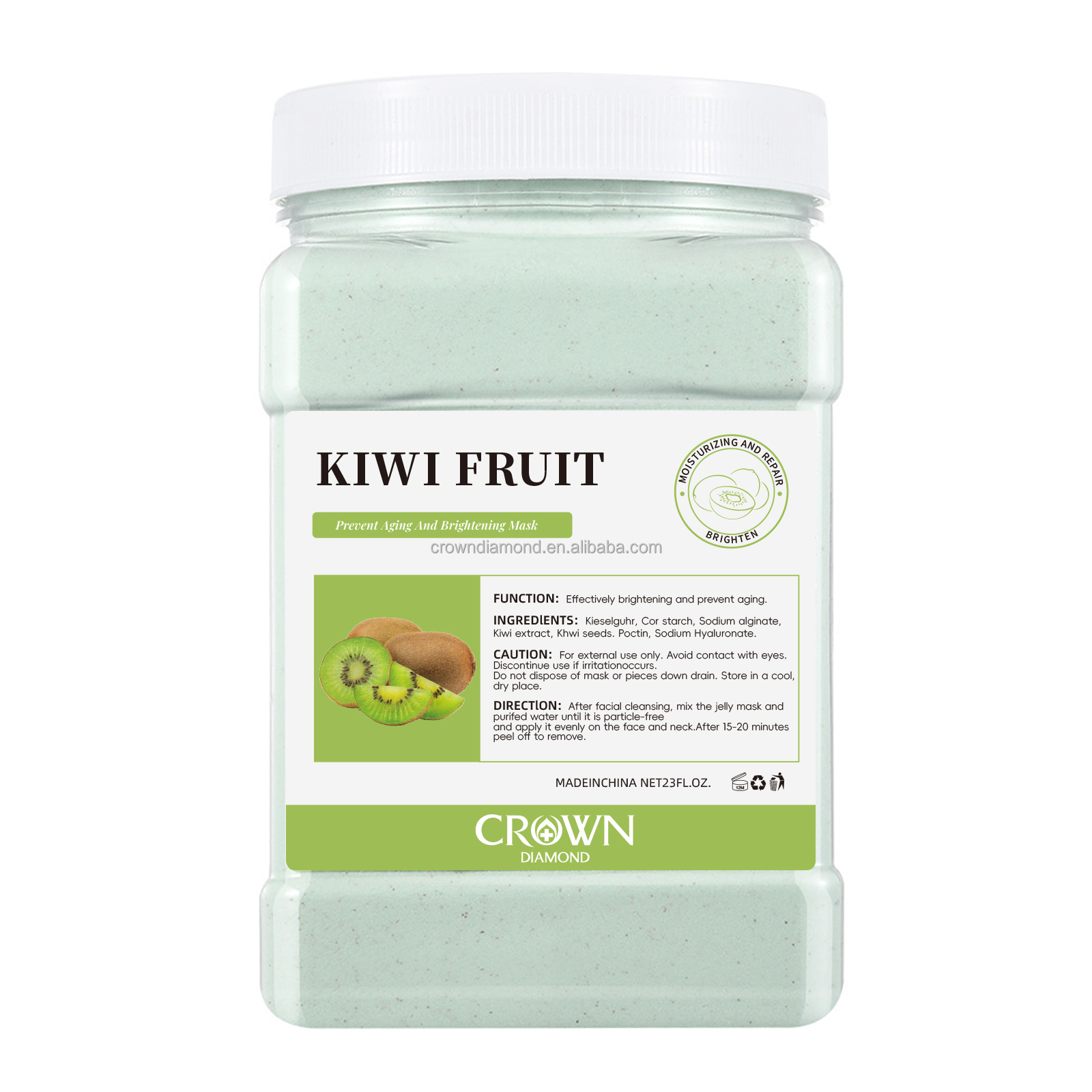 Maschera di gelatina di Kiwi