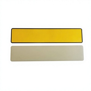 Placa <span class=keywords><strong>de</strong></span> matrícula <span class=keywords><strong>de</strong></span> <span class=keywords><strong>coche</strong></span> <span class=keywords><strong>de</strong></span> doble capa, decorativa, en relieve europeo, <span class=keywords><strong>de</strong></span> fábrica, en blanco - Product Image 1