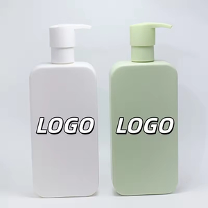 Custom Logo Shampoo <b>Bottle</b> 350ml Green High-Quality Plastic Shampoo Packaging - Product Image 1