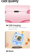 Nouveautés 2026 : Mini caméra numérique instantanée pour enfants avec impression photo, caméscope HD 1080P pour enfants, mignon appareil photo pour selfies d'enfants