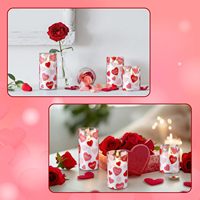 Bougies LED sans flamme pour la Saint-Valentin avec télécommande, à piles, écologiques, en forme de pilier, cadeaux de Diwali, pour la maison, les propositions de mariage, les anniversaires