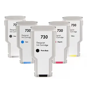 Supercolor 6 Colors 730 Compatible Ink Cartridge For HP DesignJet T1600 T2600 T1700 Printer