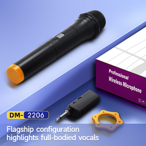 Di alta qualità Wireless palmare microfono ricaricabile <span class=keywords><strong>2</strong></span> canali Karaoke Mic per il canto - Product Image 2