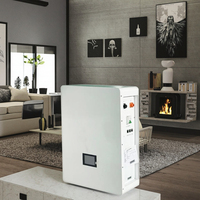 Boîtier de batterie LiFePO4 16 cellules JK BMS configurable, Bluetooth, mural, extensible, alimentation hors réseau, sortie 5 kWh, écran LCD, métal