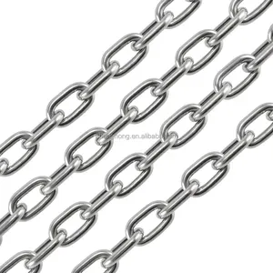 6mm x 4m Thick Proof Coil Chain Heavy Duty Metal Chain 1/4 Inch x 13ft 304 Stainless Steel Link Chain 1322 lbs(600kg) WLL