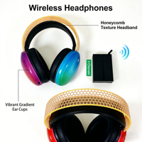 Casque DJ sans fil actif, circum-auriculaire, à réduction de bruit, stéréo, Bluetooth multi-connexion pour studio et soirée