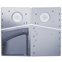 Argent sterling PS5 SIim façade évents de refroidissement étui de protection ABS coque de remplacement pour Playstation5 Slim Console accessoires