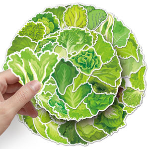 50pcs haute qualité dessin animé décoration autocollants Graffiti étanche légume laitue autocollant - Product Image 6