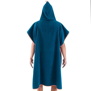 Wholesale Customized Printed 100% Cotton <strong>Hooded</strong> Surf Poncho Towel for Adults-Quick-Dry Hypoallergenic Beach <strong>Robe</strong> - Product Image 6