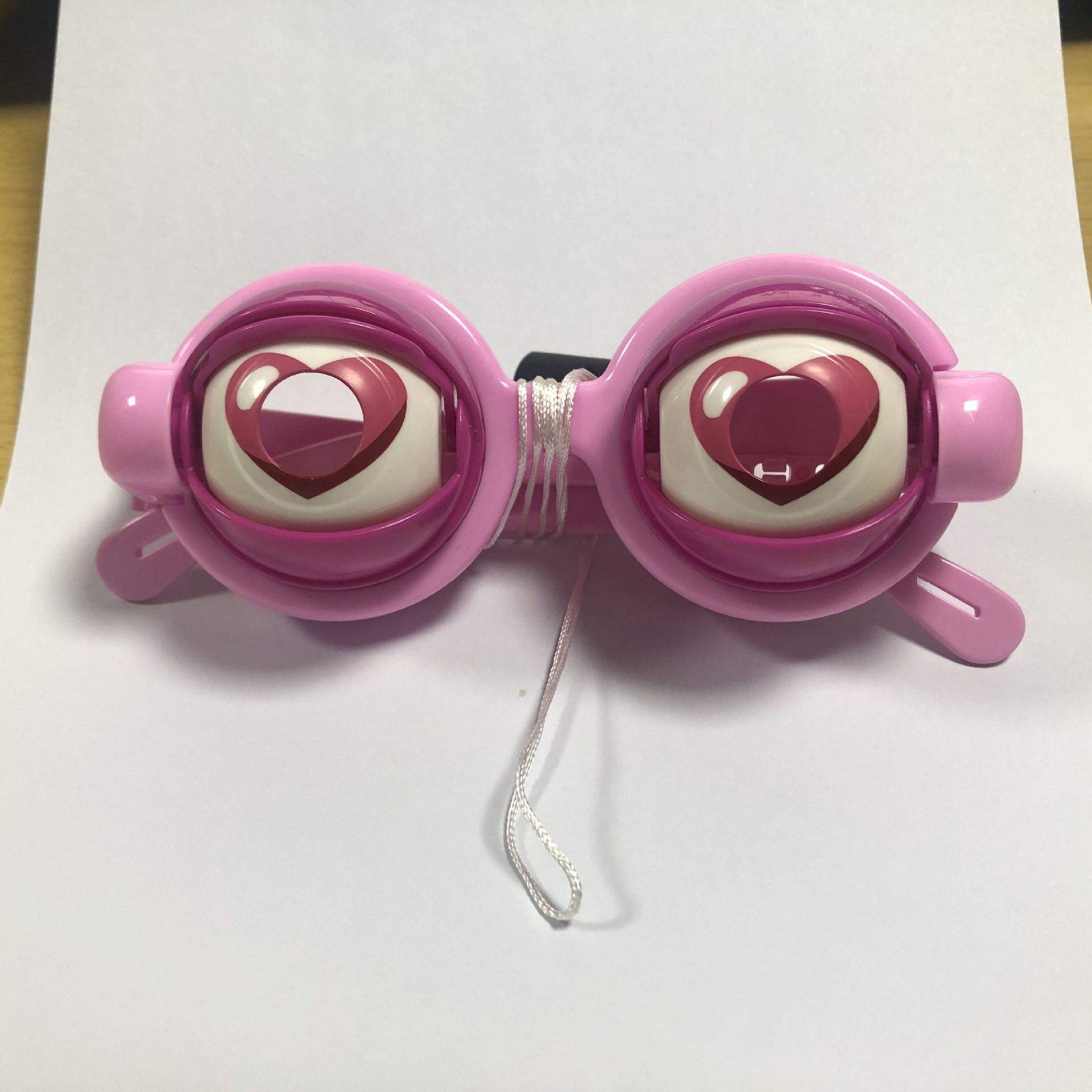 Lunettes de style coquine rose pêche
