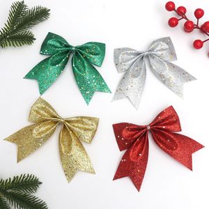 Dekorasi Pohon Natal Bintang Berkilau Emas Buatan Tangan Impor 9cm X 10cm Pita Hiasan Gantung Pesta - Product Image 4