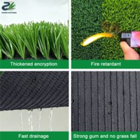 Gazon artificiel Hong Yueyong, herbe synthétique en plastique, hauteur de pile 20mm/10mm/40mm pour basketball, football, usage extérieur, PP+PE, option 45mm