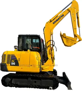 WOW!!! Used excavator KOMATSU PC56 made in Japan has good performance and low price