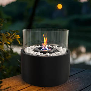 Stock Full Set Desktop Alcohol Fireplace Home Use Outdoor <strong>Indoor</strong> Portable Alcohol Stove Real <strong>Fire</strong> Heating Small Polished Finish - Product Image 1