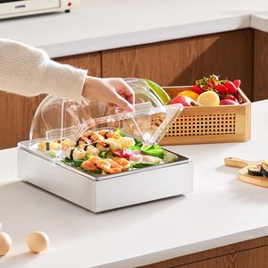 Cesta <span class=keywords><strong>de</strong></span> <span class=keywords><strong>mimbre</strong></span> <span class=keywords><strong>de</strong></span> doble uso para el hogar y comercios <span class=keywords><strong>con</strong></span> <span class=keywords><strong>tapa</strong></span> para pan, frutas y aperitivos, multiusos para cafeterías, restaurantes y hoteles - Product Image 4