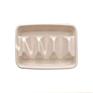 Boîte à tacos jetable en matériau de fibre végétale écologique et biodégradable - Product Image 2