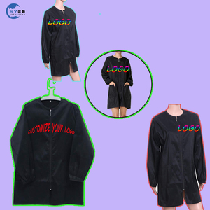 Capas de Salón de Belleza con Logotipo Personalizado, Batas con Mangas, Impermeables, con Cremallera, para Mujeres y Hombres - Product Image 1