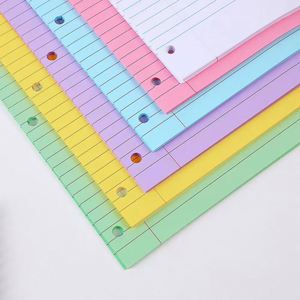 Bloc de Notas Americano de Tres Anillas con Hojas Sueltas, Páginas Interiores con Líneas Horizontales, Suministros de Oficina para Aprendizaje y Registro - Product Image 1