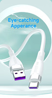 A4T nueva tendencia 1M TPE tipo C cargador carga rápida USB Cables de datos para Samsung para uso en computadora Compatible Urus USB2.0 línea de datos