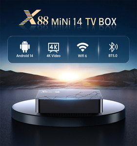 Nouvelle Box TV X88 Mini <span class=keywords><strong>Android</strong></span> 14 RK3518, Décodeur Intelligent avec 2 ports USB 2.0 Type-A, RAM 2 Go, Prise en charge de la télécommande vocale Bluetooth - Product Image 3