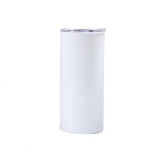 Vaso Térmico Recto de Acero Inoxidable 304 de 15oz en Stock para Sublimación, Vaso Delgado para Coche con Aislamiento Térmico y Pajita - Product Image 1
