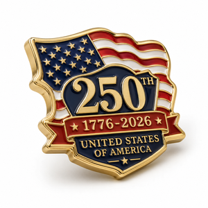 Insignia Conmemorativa del 250 Aniversario de la Gloria de la Herencia Americana, Broche Patriótico de Colección, Pin Decorativo Artístico, Recuerdo Conmemorativo Personalizado - Product Image 1
