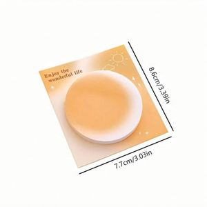Cute Gradient Sticky Notes with Strong Adhesive Essential School Supplies Perfect Back-to-School Student Message <b>Memo</b> <b>Pad</b> Gift - Product Image 2