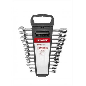 GEDORE - 3300850 Metric combination <b>ratchet</b> <b>spanner</b> <b>set</b> (12 pcs.) - EAN 4060833008501 WRENCHES <b>RATCHET</b> WRENCHES - Product Image 1